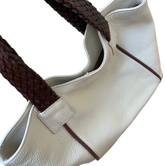 Sundance Cream and Brown Shoulder Bag - Picture 8 of 11